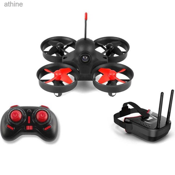 Drones RTF Micro FPV RC Racing Quadcopter Juguetes con 5.8G S2 800TVL 40CH Cámara / 3 pulgadas LS-VR009 FPV Gafas VR Auriculares Helicóptero Drone YQ240129