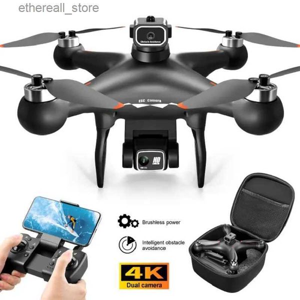 Drones S116 MAX Elf Drone 4K HD Dual ESC Cámara Localización de flujo óptico Sin escobillas 360 Evitación de obstáculos WIFI FPV RC Dron Toys Q231108