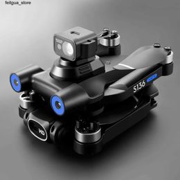 Drones S136 MAX GPS RC DRONE 4K HD Dual Camera Professional Photography Évitement d'obstacles sans pinceau sans pinceau pliable quatre hélicoptères S24513 S24513