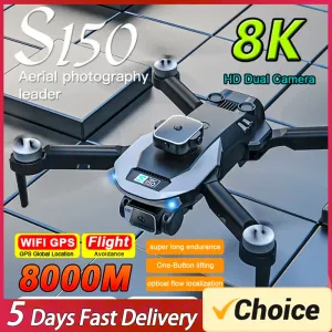 Drones S150 Drone 4K HD Dual Camera Professional Optical Flow Obstacle évitement sans balais sans balais de photographie aérienne