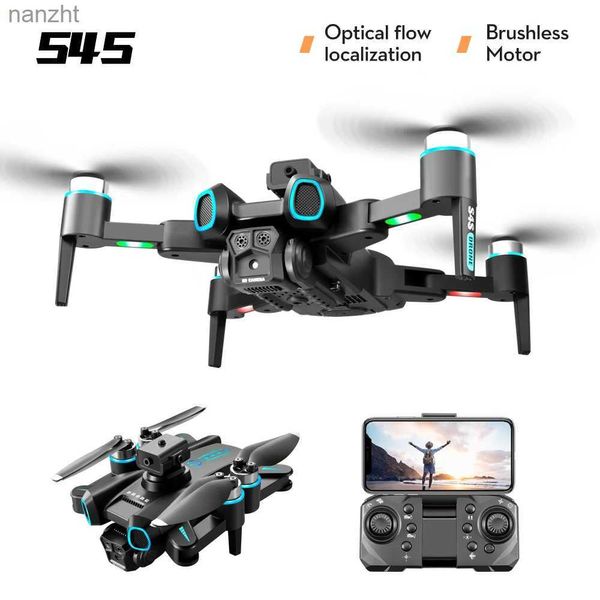 Drones S4S Mini Drone 4K 6KDUAL HD CAME AMISTACE Évitement Optical Flow sans pinceau Motor Aérien Beauté Photographie pliant quatre hélicoptères WX