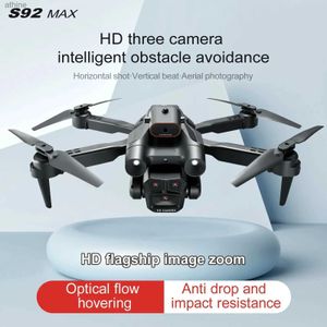 Drones S92 HD 4K Drone avec haute adhérence pliable Mini RC WiFi photographie aérienne véhicule à quatre roues jouets hélicoptère caméra YQ240120