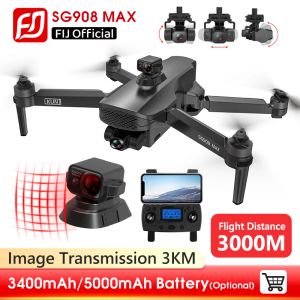 Drones SG908 drone 3axis gimbal 4k camera 5g wifi gps fpv sg908 pro profesional dron sg908 max quadcopter afstand 3 km versus sg906 max 1