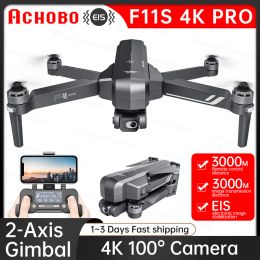 Drones SJRC F11S 4K PRO Drone 4K Profesional con cámara HD 3KM GPS 5G WiFi EIS 2 ejes Gimbal F11 RC Cuadricóptero plegable sin escobillas