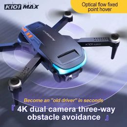 DRONES Le nouveau K101 Max comprend deux caméras 4K caméras à haute définition Photographie en trois étapes d'évitement d'obstacles et de positionnement Micro Drones D240509