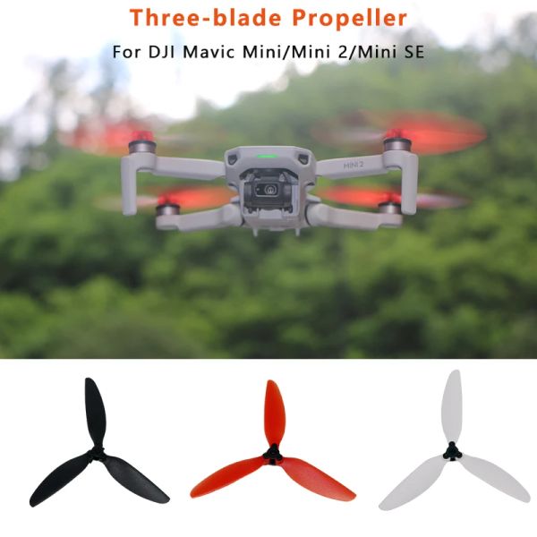 Drones Tresblade Propeller para DJI Mavic Mini/Mini 2/Mini SE Drone Ligero Props Ligera de reemplazo de ventiladores de alas de reemplazo de piezas