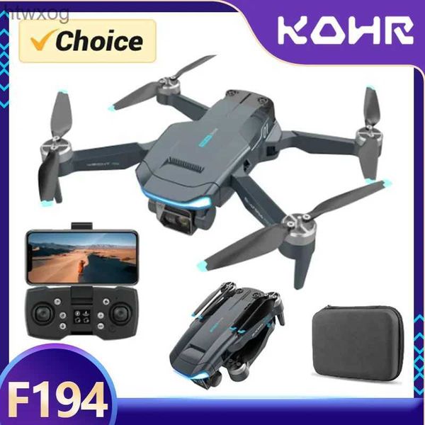 Drones TOSR 4K HD Cámara dual 2023 Nuevo F194 Drone aéreo GPS Motor sin escobillas RC Helicóptero Profesional Plegable Quadcopter Juguete Regalos YQ240201