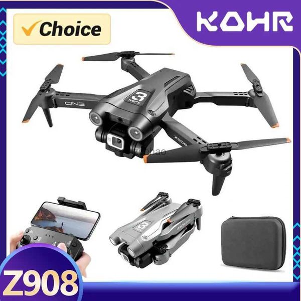 Drones TOSR nouveau Z908 Drone sans brosse professionnel ESC double caméra optique 1080P HD 2.4G WIFI FPV évitement d'obstacles Quad jouets cadeaux
