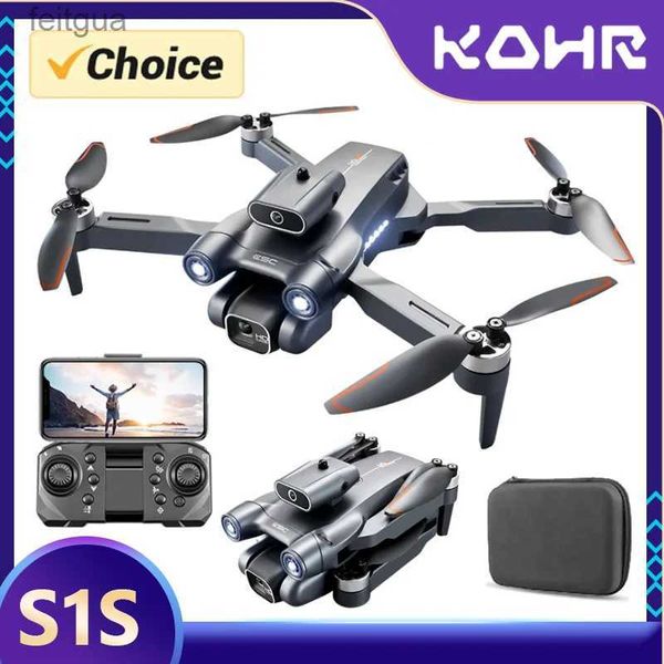 Drones TOSR S1S Drone Profesional 4K Cámara WIFI FPV Evitación de obstáculos Plegable Quadcopter Motor sin escobillas RC Juguetes Regalos YQ240213