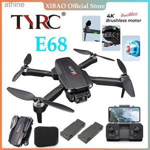 Drones TYRC XK E68 nouveau quadrirotor Pro WIFI FPV Drone avec grand Angle HD 4K 1080P caméra hauteur tenir RC pliable quadrirotor cadeau jouet YQ240115