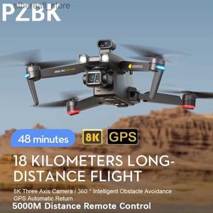 Drones U20 Pro Max GPS Drone 8K professionnel double caméra HD RC hélicoptère Distance 5KM sans brosse évitement d'obstacles quadrirotor jouet Q231108