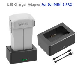 Drones Adaptador de carga USB para DJI Mini 3 Pro Batería de drones Caja de cargador Ligero Compatible con Mini 3 Accesorios de drones