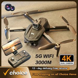 Drones V168 PRO Drone Borstelloze motor 8K HD Camera Professionele FPV 5G Wifi GPS Obstakels vermijden Opvouwbare RC Quadcopter Kinderen Speelgoed