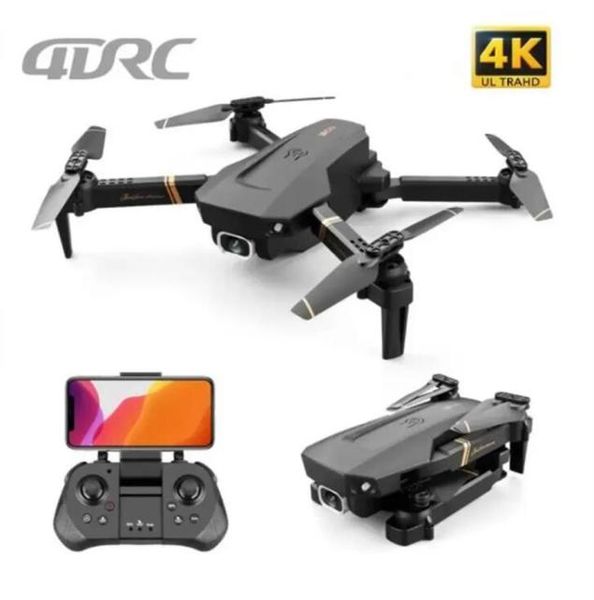 Drones V4 RC Drone WIFI FPV vidéo en direct 4K HD caméra grand angle pliable maintien d'altitude Durable RC234d6737825