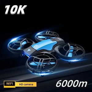 Drones V8 Nieuwe Mini Drone 10K 1080P HD WiFi Camera Fpv Druk Hoogte Behoud Opvouwbare Vier Helikopter RC drone Speelgoed Geschenken Q240308