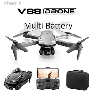 Drones V88 Drone Multi Battery Range 8k 5G GPS Professional HD Photography Double appareil photo Avion pliant D240509