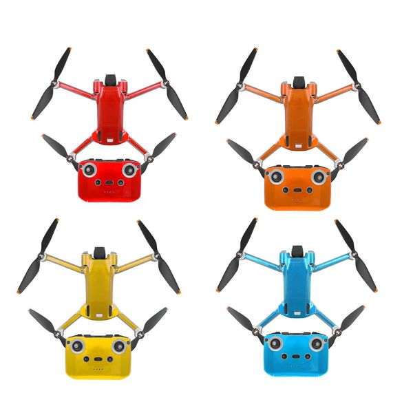 DRONES Autocollant étanche pour DJI Mini 3 Pro Drone Body PVC Télécommande Film résistant aux rayures pour les accessoires décoratifs de drones