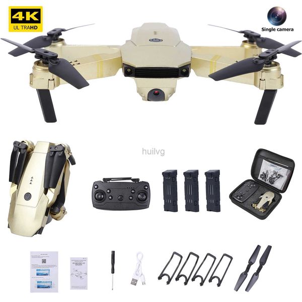 Drones WLR/C E58 RC Drone 4K HD Single Camera 2.4GHz WiFi FPV Altitud Hold Quadcopter 4ch Drone plegable 6 Axis Gyroscope Aerial 24416