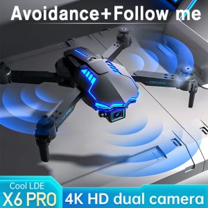 Drones X6 360 ° ROL RC Photografía aérea de drones HD 4K FPV Wifi Quadcopter Altitud Hold Mold de avión de control remoto Juguete