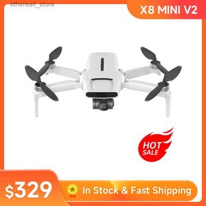 Drones X8 Mini GPS Drone 4K HD Dubbele camera 5G WIFI FPV Professionele 3-assige Gimbal Borstelloze motor Helikopter Opvouwbare RC Quadcopter Q231108