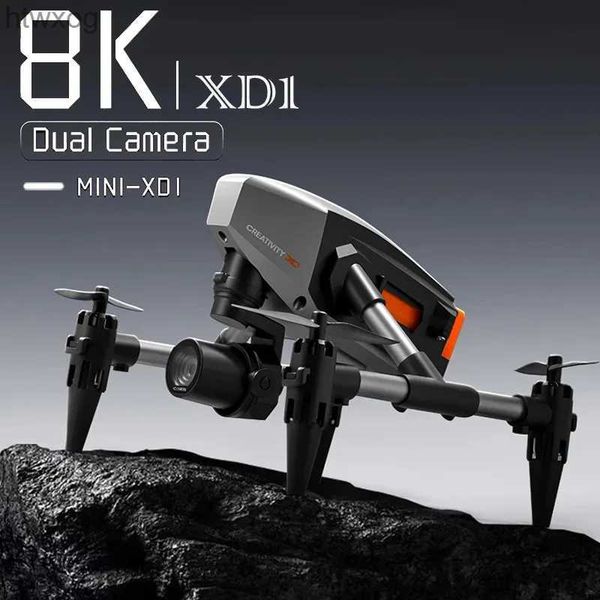 Drones XD1 Pro Mini Drone 4k professionnel avec caméra HD 8K Fpv photographie aérienne alliage pliable quadrirotor pour enfants jouets Drones YQ240201