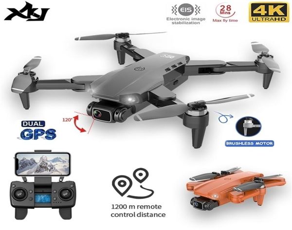 Drones XKJ L900 PRO GPS Drone 4K Cámara dual HD Pografía aérea profesional Motor sin escobillas Quadcopter plegable RC Distancia 1200M 1768259