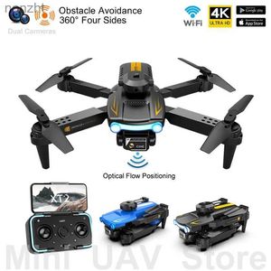 Drones xt2 RC drone 4k vierzijdige obstakelvermijding die vier helikopters vouwt met camera optische stroom positionering vliegtuig speelgoed gratis return wx