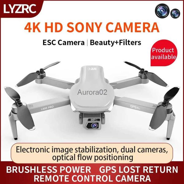 Drones XYRC L500 PRO GPS Drone 4K Cámara dual HD Fotografía aérea profesional Motor sin escobillas Quadcopter plegable RC Distancia 1200M YQ240217