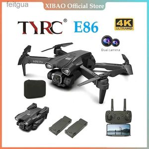 Drones YTRC Quadcopter XK E86 Pro WIFI FPV Drone avec grand Angle HD 4K 1080P caméra hauteur tenir RC pliable Dron cadeau jouet YQ240213