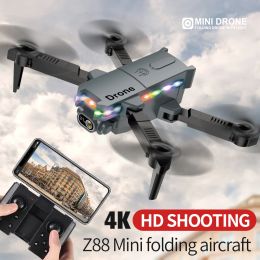 Drones Z5 Professional Mini Drone 4K Z88 HD Dual Camera Quadcopter 360 Obstacle évitement Optical Flow WiFi FPV RC Helicopter Toy Gift