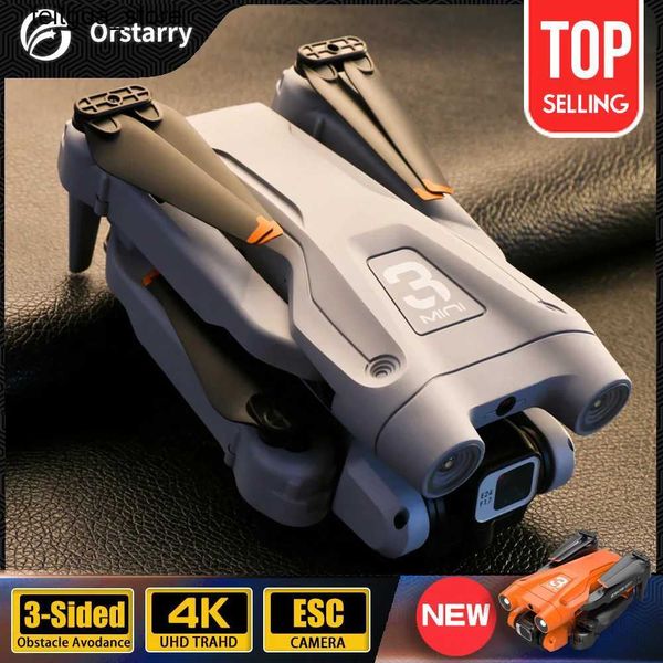 Drones Z908 Pro Drone Professional 4K HD Camera Mini 4 Drone Optical Flow Positioning Three Saffe Obstacles Évitement Four Hélicoptère Toys Tows S24513