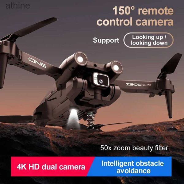 Drones Z908Pro RC Drone nouvel évitement d'obstacles 4K double caméra photographie aérienne Mini quatre axes avion positionnement de flux optique YQ240129