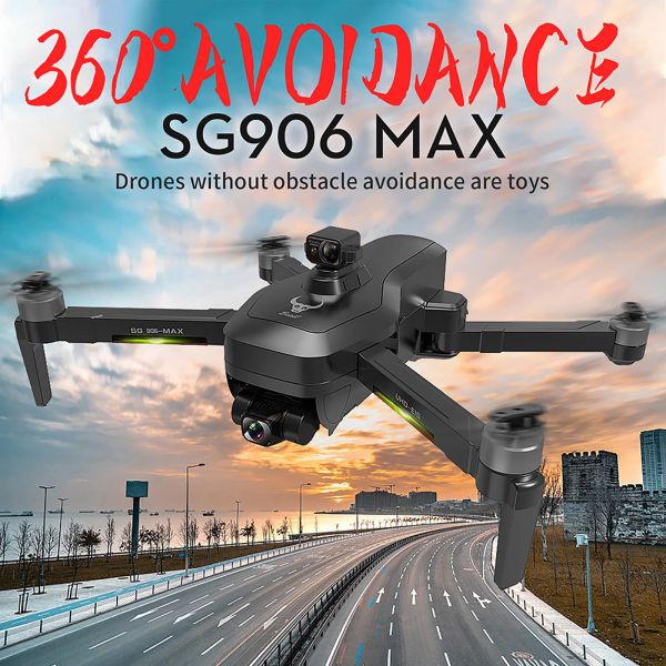 Drones Zll SG906max GPS Drone avec caméra HD 4K pour adultes 5G FPV RC Quadcopters Eis anti-shake Batterie 26 minutes