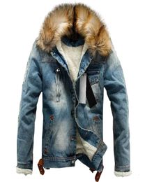 Drop 2018 New Men Jeans Jacket and Coats Denim Denim épais Winter Outwear S4xl LBZ21 CJ1912068489101