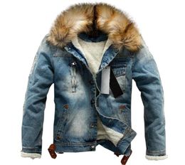 Drop 2020 New Men Jeans Jacket and Coats Denim grueso Warm Winter Sutwear S4XL LBZ214390001
