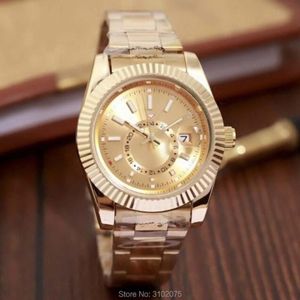 Drop 2021 Luxe Horloge Topmerk Mode Sky-Horloge Datum Mannen Quartz Gouden Rol Mannelijke Horloge 30M Waterdicht Watches267x