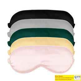 Drop 3d Silk Sleep Mask Natural Sleep Oogschaduw Cover schaduw Patch zachte draagbare blinddoek Travel