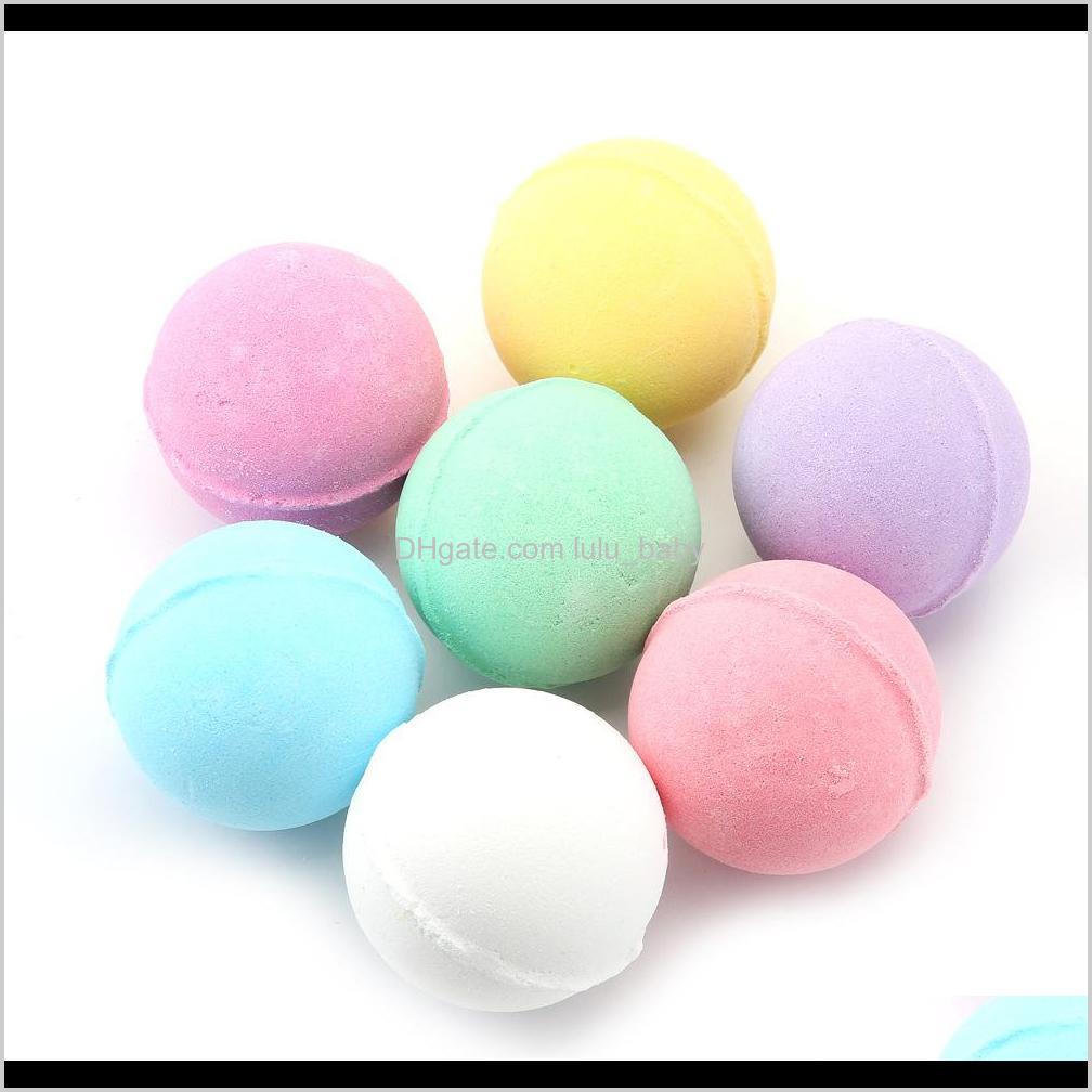 Drop 40G Natural Bubble Bath Bomb Ball Essentiële olie Handgemaakte Spa Ball Fizzy Christmas Gift KLP5K EVUQR