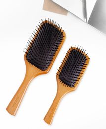 Drop A Topkwaliteit AVEDA Paddle Brush Brosse Club Massage Haarborstel Kam Voorkom Trichomadesis Haar SAC Massager7212783