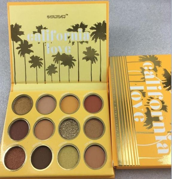 Drop California Love Paleta de sombras de ojos de 12 colores Juego de maquillaje Orange Pumpkin Palette8266851