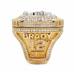 Drop voor - Season Tampa Bay Tom Brady Football Championship Ring Elke sportring We hebben een bericht ons 2 1D