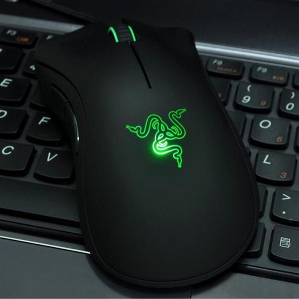 gota verde azul razer muerte sumador ratón de alta calidad ratón de juego 3500dpi óptico con cable mouse2350