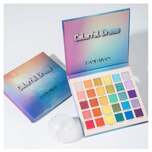 DROP HANDAIYAN 30 Kleuren Kleurrijke Dream Palette Rainbow Mega oogschaduw Matte Shimmer Glitter Pigment Oogschaduw Natuurlijke make-up