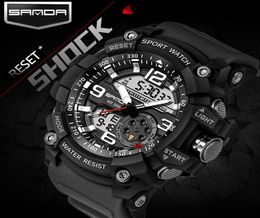 Drop Men39s Military Watch Men 3ATM imperméable G Style Sport Watch Male Clock S Rogio Masculino Erkek Saat 759156180