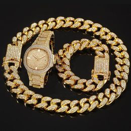 Montres pour hommes Top marque de luxe montre glacée montre en diamant pour hommes en acier inoxydable montre-bracelet d'affaires homme Hip Hop LY254h