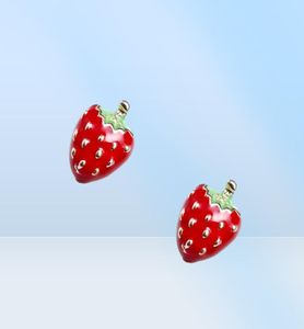 Drop d'huile Strawberge rouge Strads pour femmes enfants enfants Beau cadeau Belle boucle d'oreille de fruit So Bijoux de fille mignonne7522674