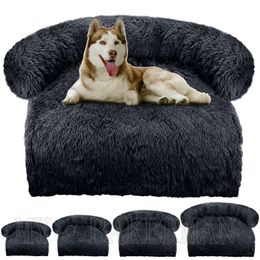 Sofá de cama para perros para mascotas para perros cama para mascotas nido tibio muebles blandos lavables protector de gato manta gran perros sofá cama 231221