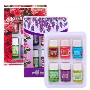 Drop Ship 6 stks / set Huidverzorging Schoonheid Makeups 100% Pure Essential Oils Variety Fragrance Spa Bath Massage Essential Oil 3ml Cosmetic