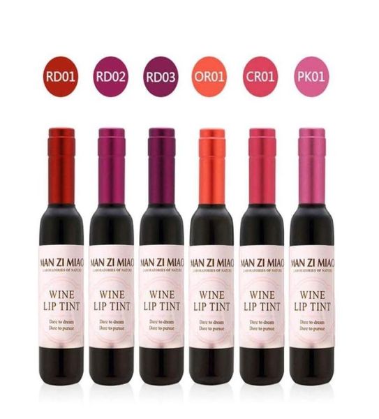 Drop Ship Epack bouteille de vin rouge teinte à lèvres mate brillant à lèvres longue durée imperméable à l'eau brillant à lèvres hydrater teinte à lèvres cosmétique liquide Lips8790560