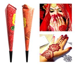 Drop navire Henné Paste Tatouage Tatouage Tatouage Paint Body Hena Hena Art Cream Cone pour pochoir Mehndi Body Art TSLM25111507